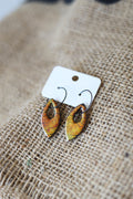 Gold & bronze hoop earrings