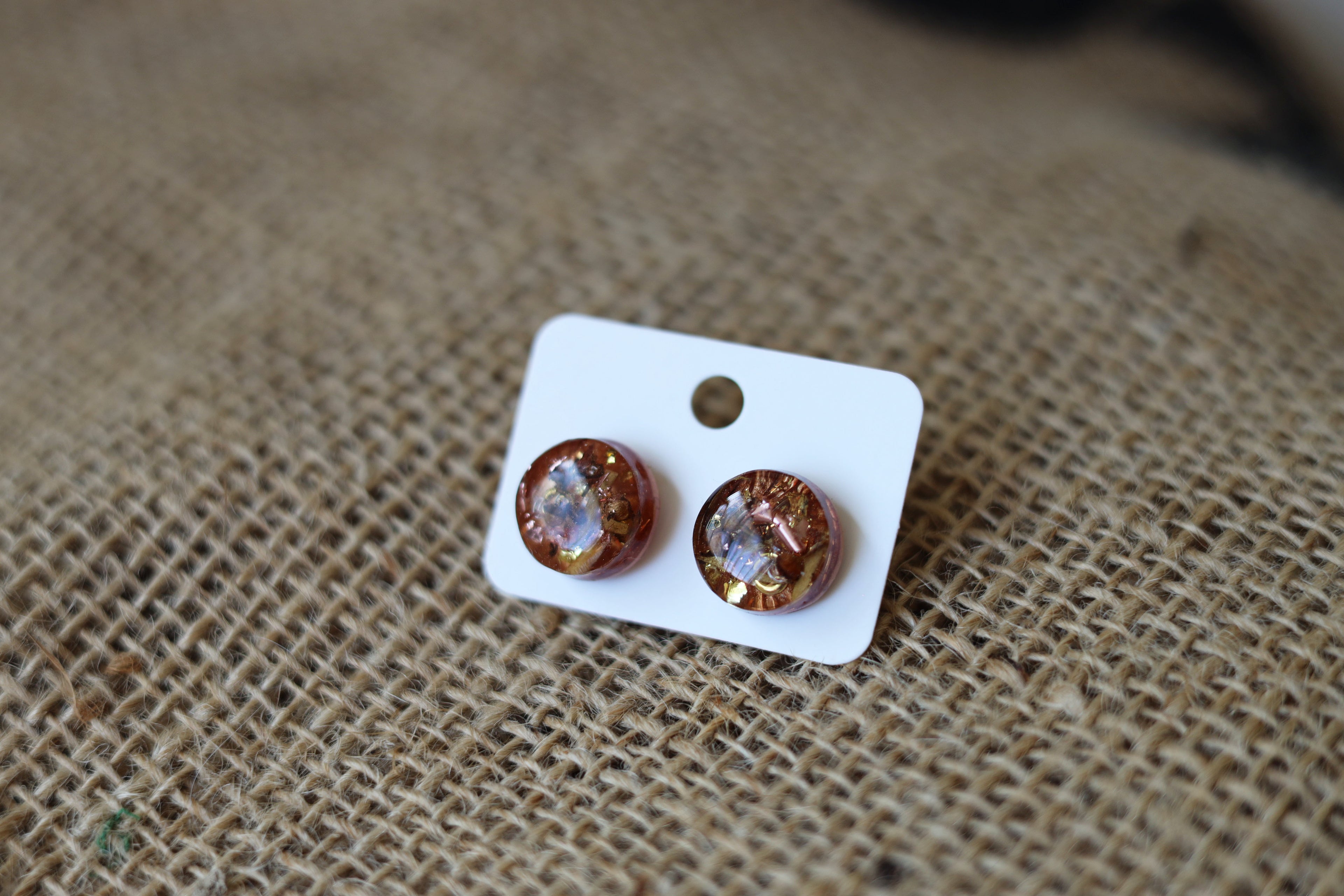 Bronze and gold studs