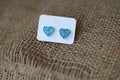 Blue resin heart