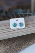 Turquoise faux stone stud