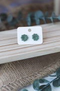 Green flower stud
